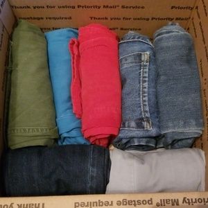 Boys pants 14 pants and 2 long sleeves shirts